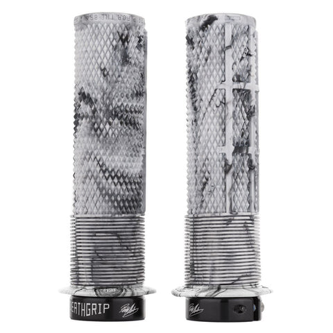 Puños DMR deathgrip SNOWCAMO con flanco