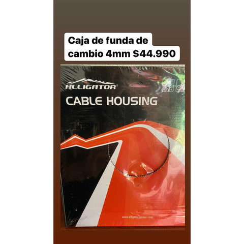 Funda cambio aligátor 30mts 4mm negra