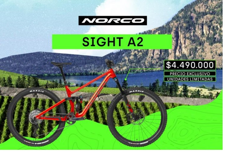 bicicleta norco sight a2 2023 color naranjo