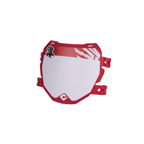 Porta número odi rojo